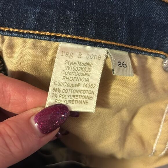 Rag & Bone skinny low rise jeans sz 26. - Picture 8 of 12